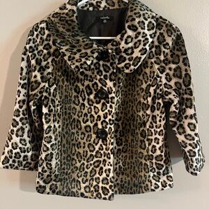 Leopard Print Blazer‎